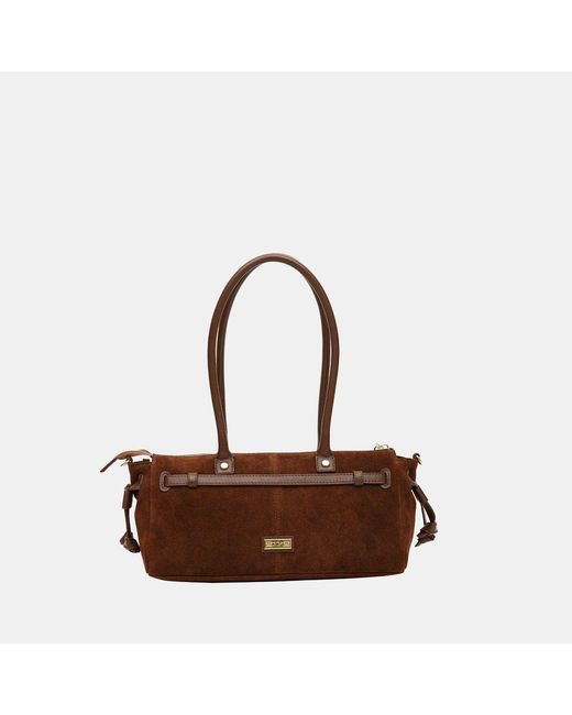 Biba Brown Baguette Shoulder Bag