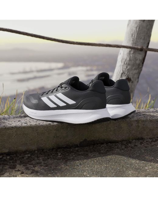 Adidas Black Run Falcon 5 Trainers for men