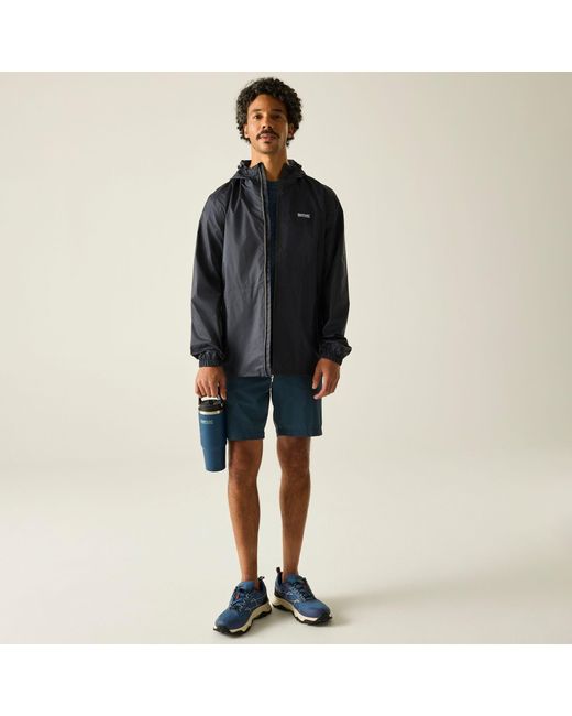 Regatta Black Pack It Iii Waterproof Jacket for men