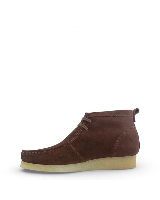 Pretty Green Brown Pg Koala High Boots for men
