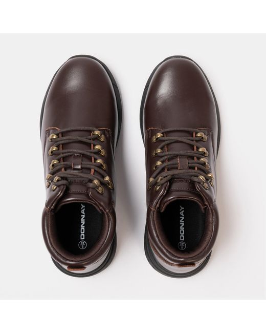 Donnay Brown Leather Casual Chukka Boots for men