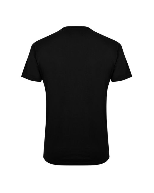 DSquared² Black Cool Fit Logo Patch T-Shirt for men