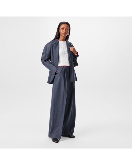 Givenchy Blue Pleated Trousers