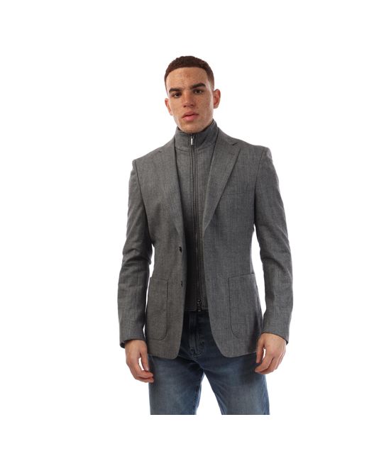 Boss Gray H Hutson Bib Formal for men