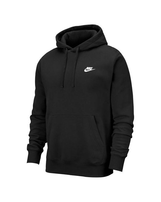 Nike Black Sportswear Club Fleece Pullover Hoodie for men