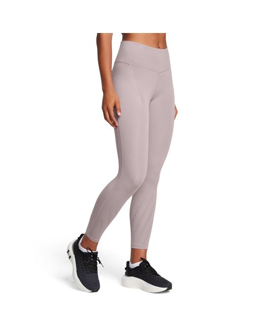 Under Armour Pink Launch Elite Ankle Tights