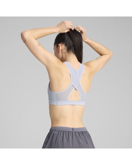 PUMA Blue X Hyrox Mid Impact Sports Bra