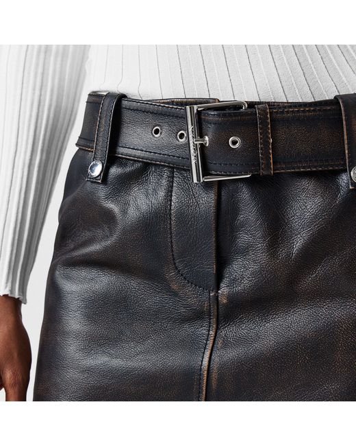 McQueen Black Tailored Mini Skirt