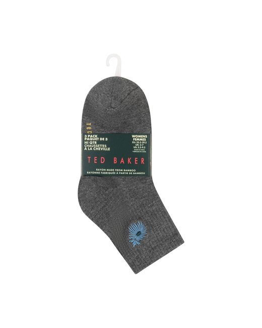 Ted Baker Black Quarter Socks