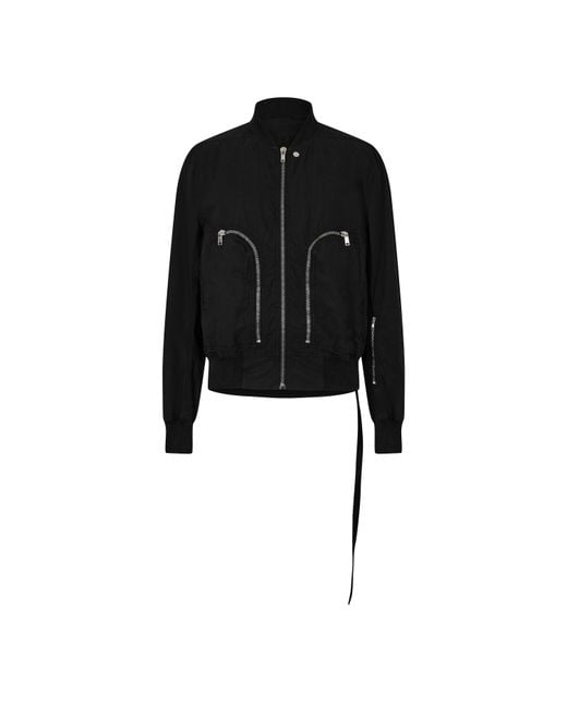 Rick Owens Black Bomber Jacket for men