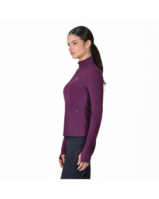 Dublin Purple Versatile Multi-Way Stretch Long Sleeve Full Zip Equestrian Jacket