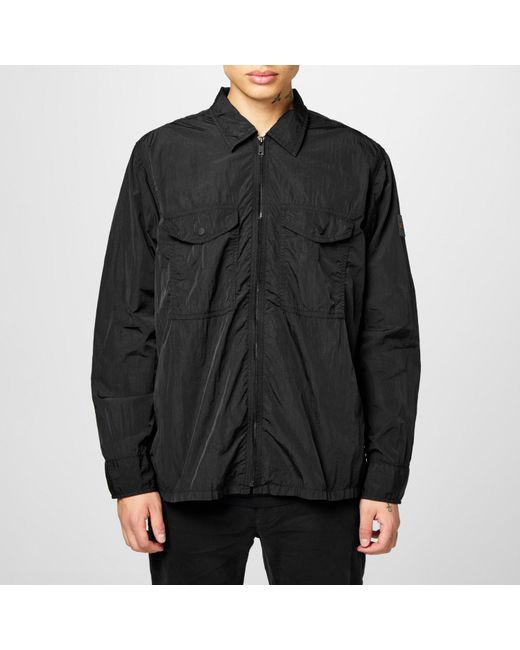 Boss Black Zip Long Sleeve Overshirt for men