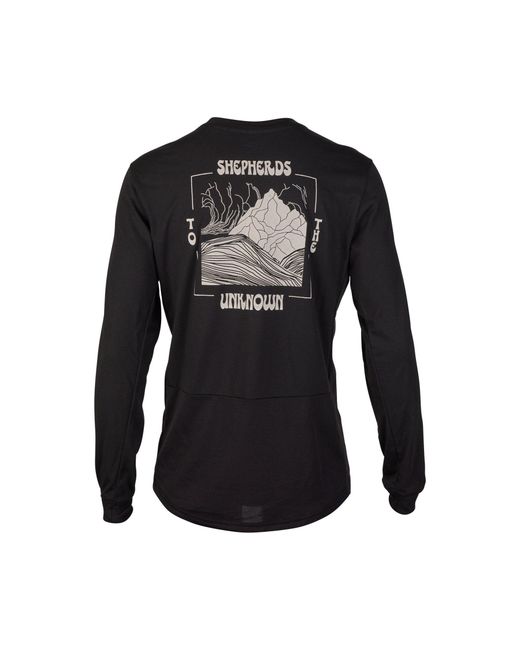 Fox Black Ranger Shepherds Drirelease Long Sleeve Jersey for men