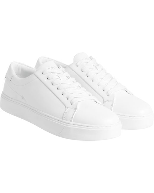 Calvin Klein White Low Court Trainers for men