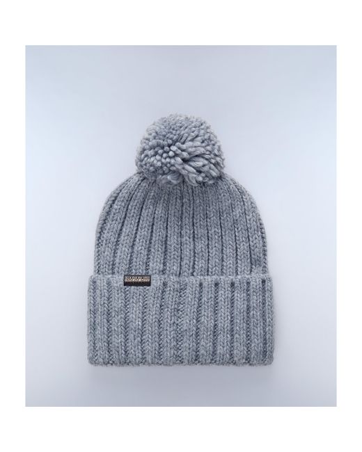 Napapijri Gray Semiury Bobble Hat