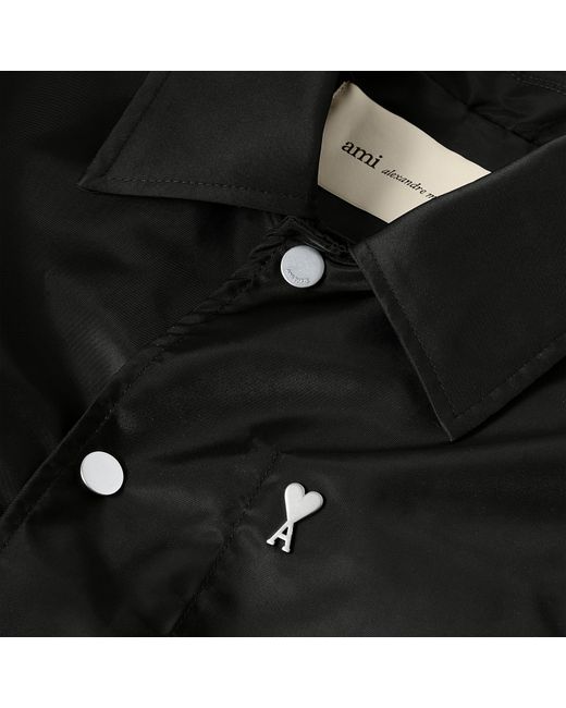 AMI Black De Coeur Coach Jacket for men