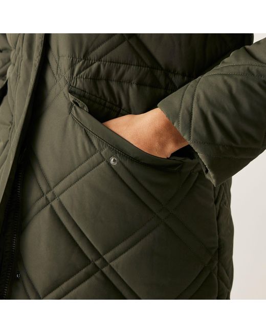 Regatta Green Freyla Water Resistant Insulated Quilted Jacket