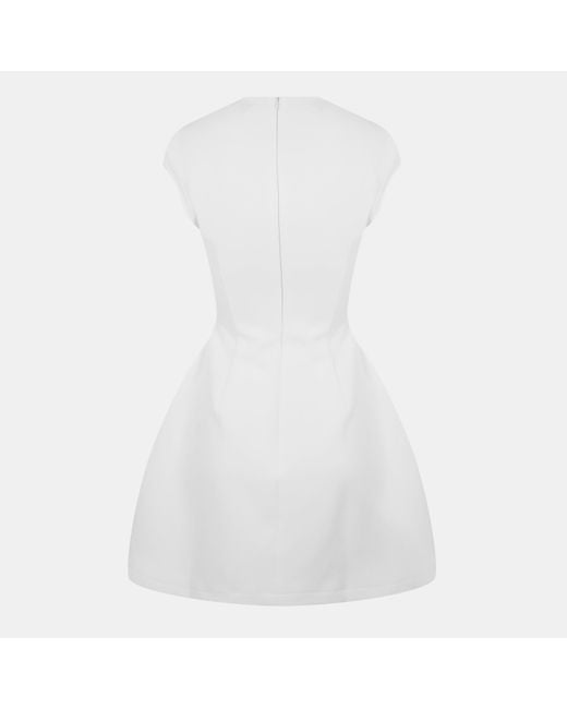 Odd Muse White Cap Sleeve Mini Dress