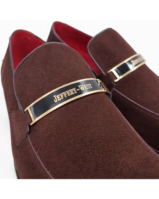 Jeffery West Black Loafers for men