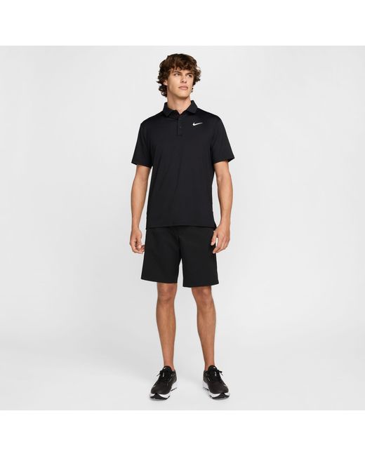 Nike Black Df Tour Solid Polo for men