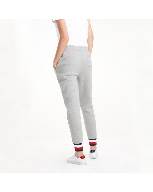 Tommy Hilfiger Gray Heritage Contrast Stripe Joggers