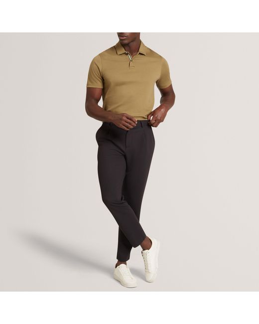 Ted Baker Black Textured Trouser for men