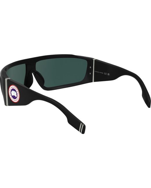 Canada Goose Black Summit Wrap Sunglasses for men