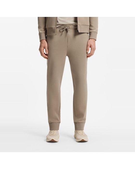 Boss Brown Hadiko Joggers With Drawstring Waistband for men