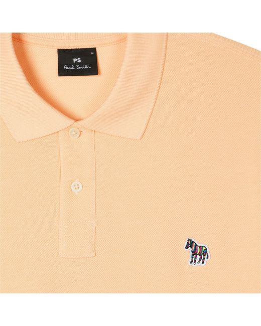 Paul Smith Natural Regular Fit Zebra Polo Shirt for men