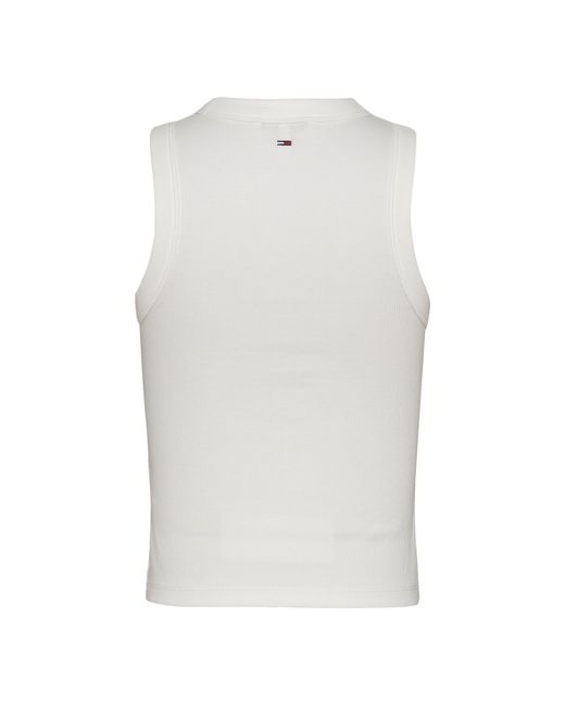 Tommy Hilfiger White Slim Tank Vest
