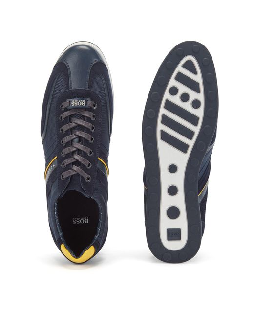 Boss Blue Stiven Monk Shoes for men