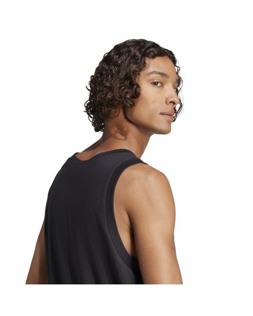 Adidas Gray Strappy Muscle Vest for men