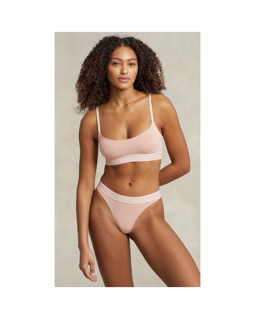 Polo Ralph Lauren Pink Essential Thong
