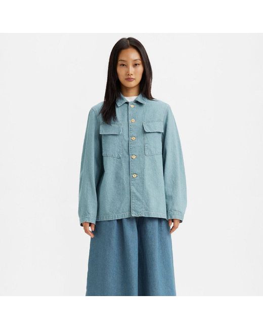Levi's Blue Df Shacket Overshirt for men