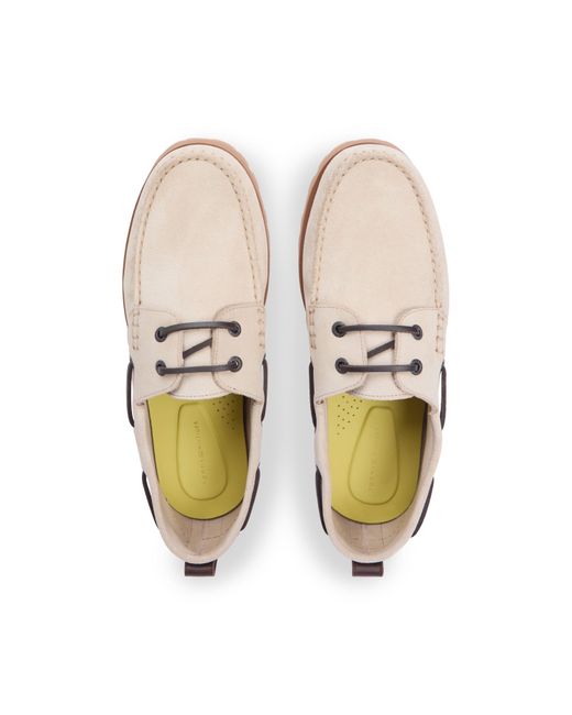 Tommy Hilfiger Natural Boat Shoe Suede Low-Top Trainers for men