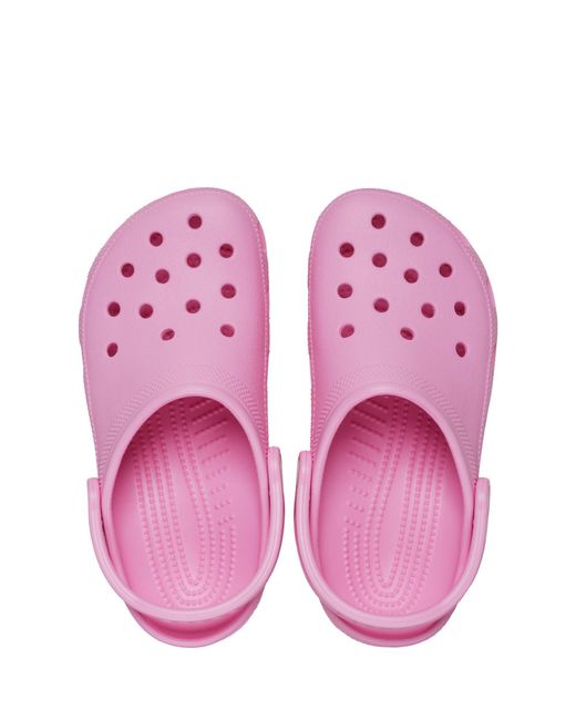 CROCSTM Pink Classic Flat Sandal