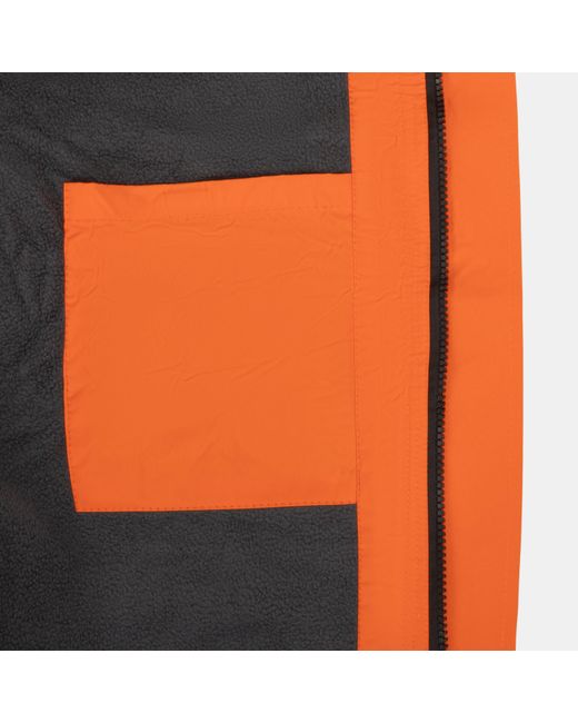 Gelert Orange Fleece Lined Windproof Detachable Hood Parka for men