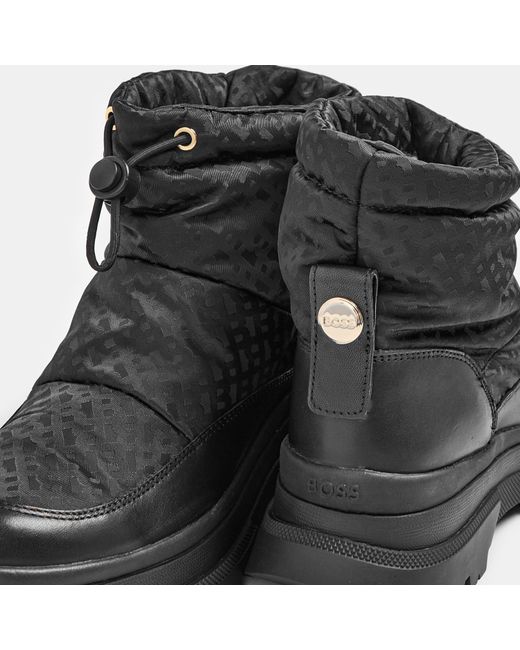 Boss Black Slider Slippers