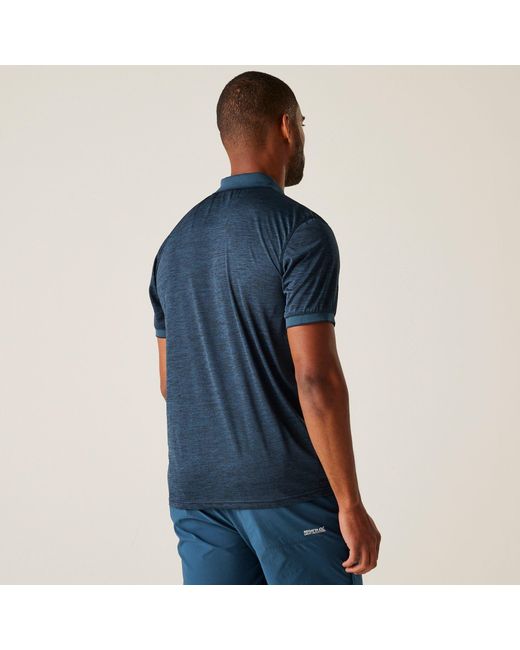 Regatta Blue Remex Ii Quick-Drying Polo Shirts for men