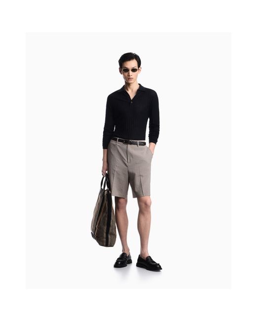Emporio Armani Blue Pullover for men