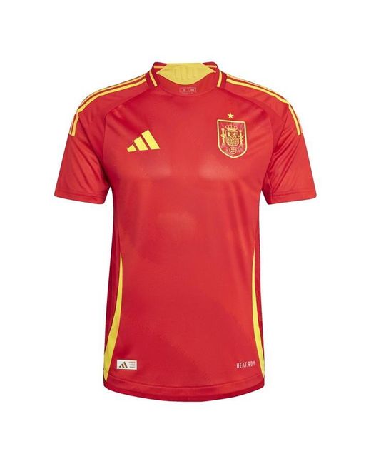 Adidas Red Spain Authentic Home Shirt 2024 Adults for men