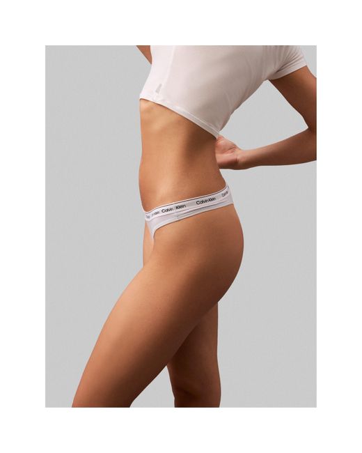 Calvin Klein Blue Logo Thong