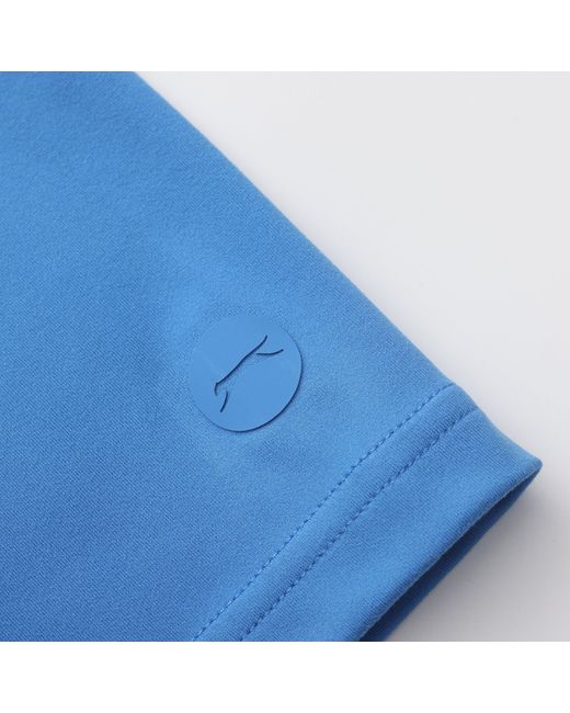 Slazenger 1881 Blue Tennis Short Sleeve Performance Polo Shirt for men
