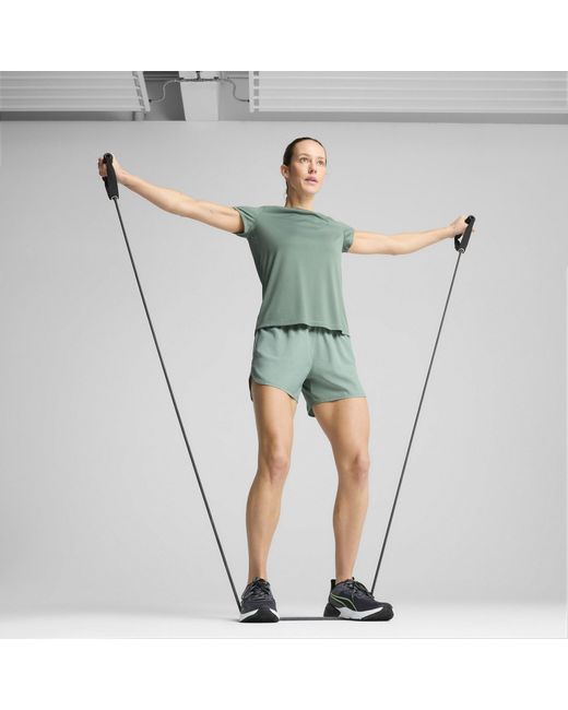 PUMA Green W Mass Merchants Woven Short Tracksuit