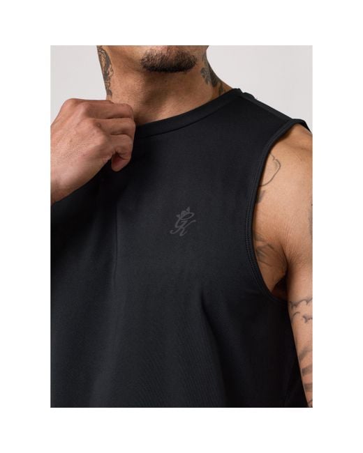 Gym King Black Victory Performance Vest for men