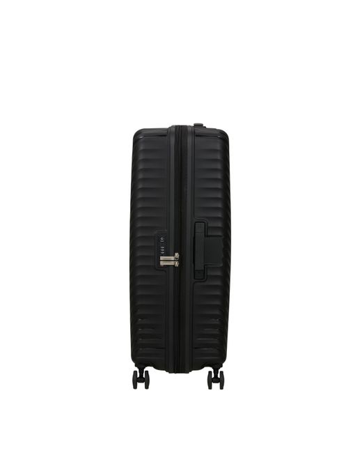 American Tourister Black Diablast Spinner 78X49X31/34Cm Exp Tsa Large Hard Suitcase