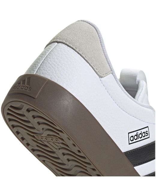 Adidas White Vl Court 3.0 Shoes for men