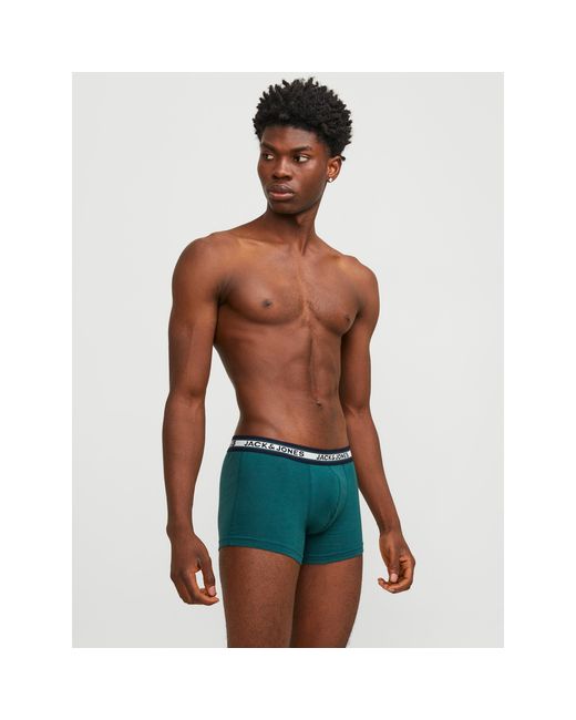 Jack & Jones Blue Solid 10-Pack Boxer Trunks for men