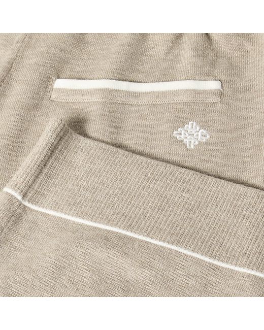 The Couture Club Natural Knitted Panel Trousers