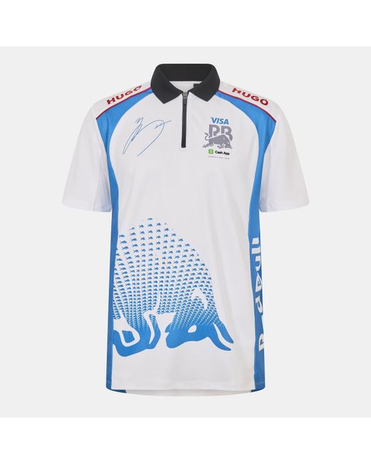 HUGO Blue Short Sleeve Polo Shirt for men
